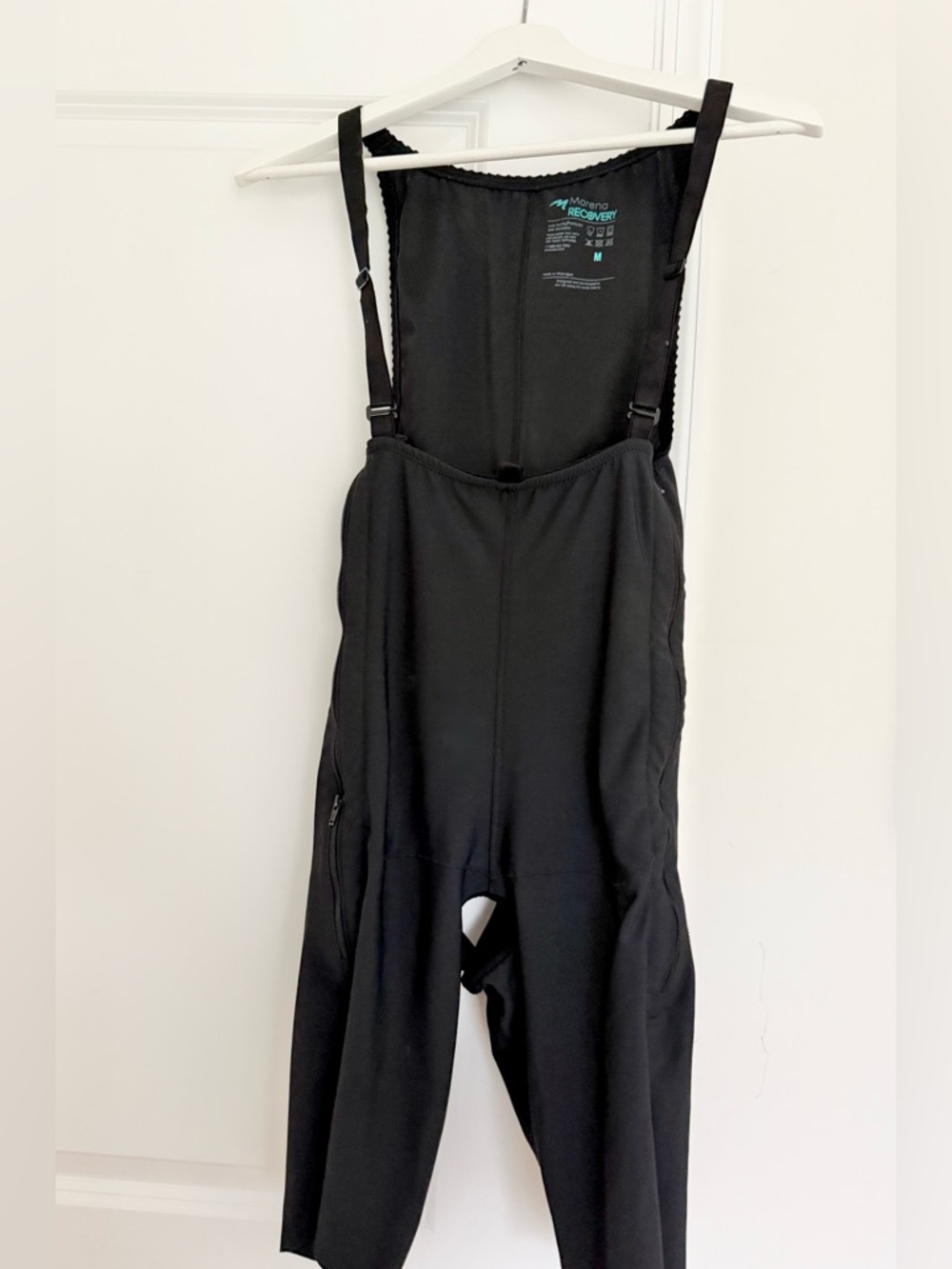 BLACK Marena recovery girdle with layered panels- Medium